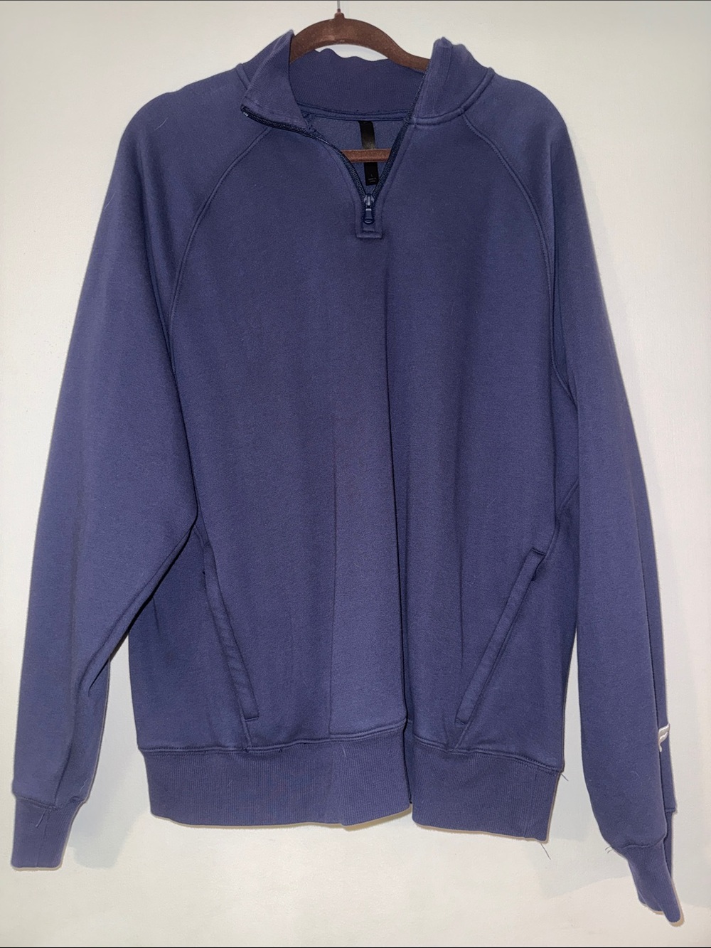 Fabletics Men's Quarter-Zip Sweater - Navy Blue